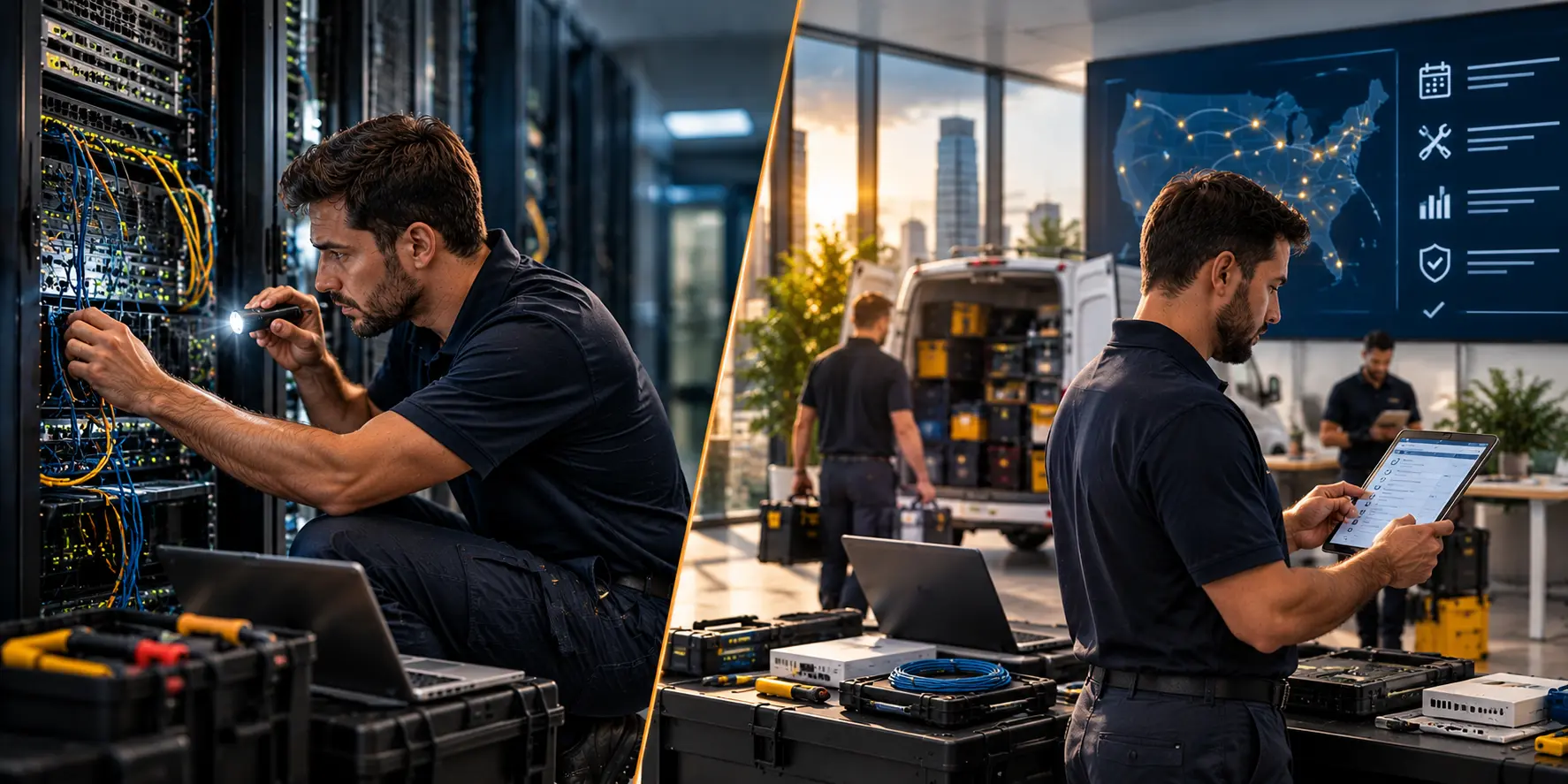 Break-fix versus managed IT field services