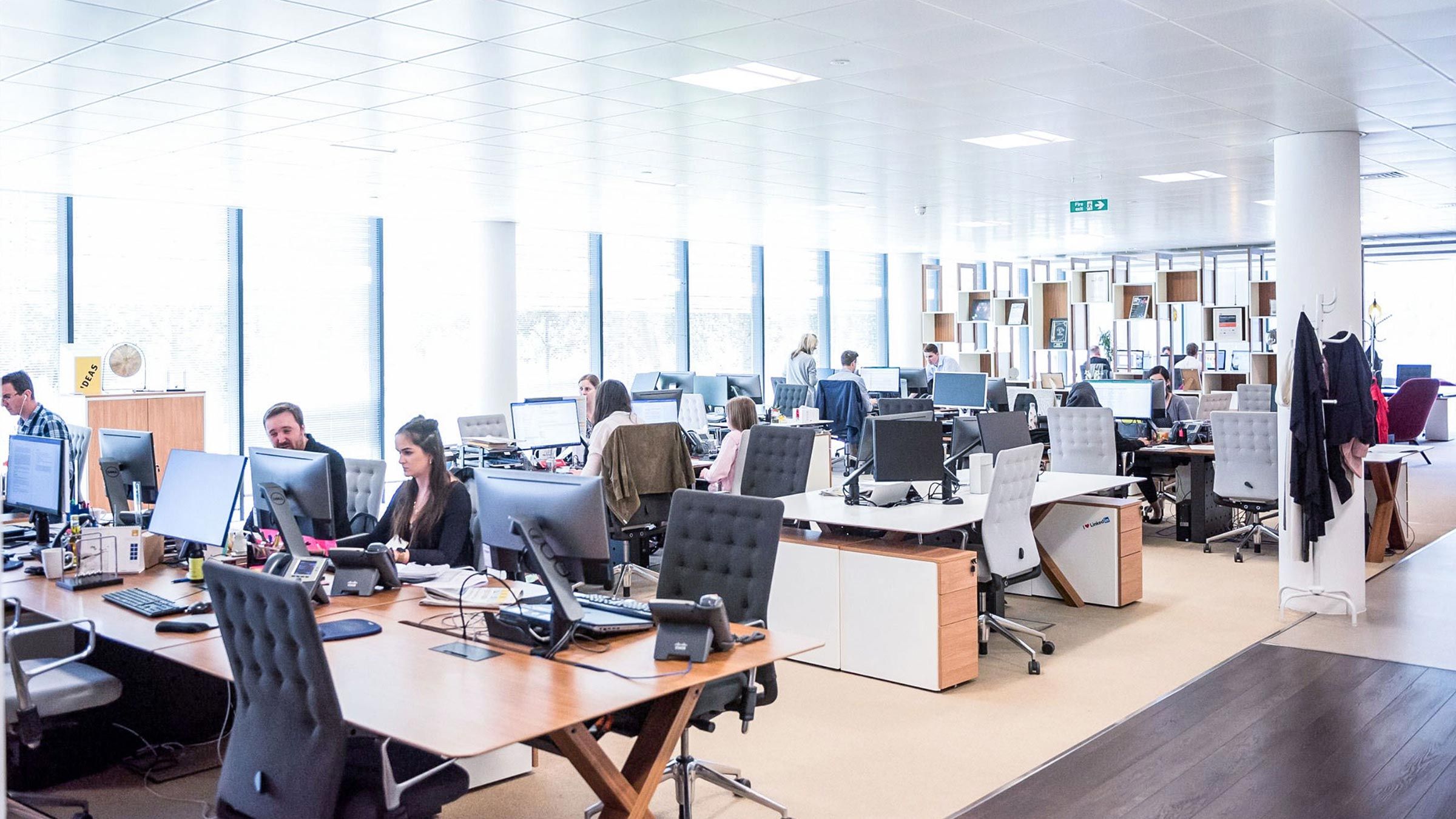 Modern Corporate Workplace Environment