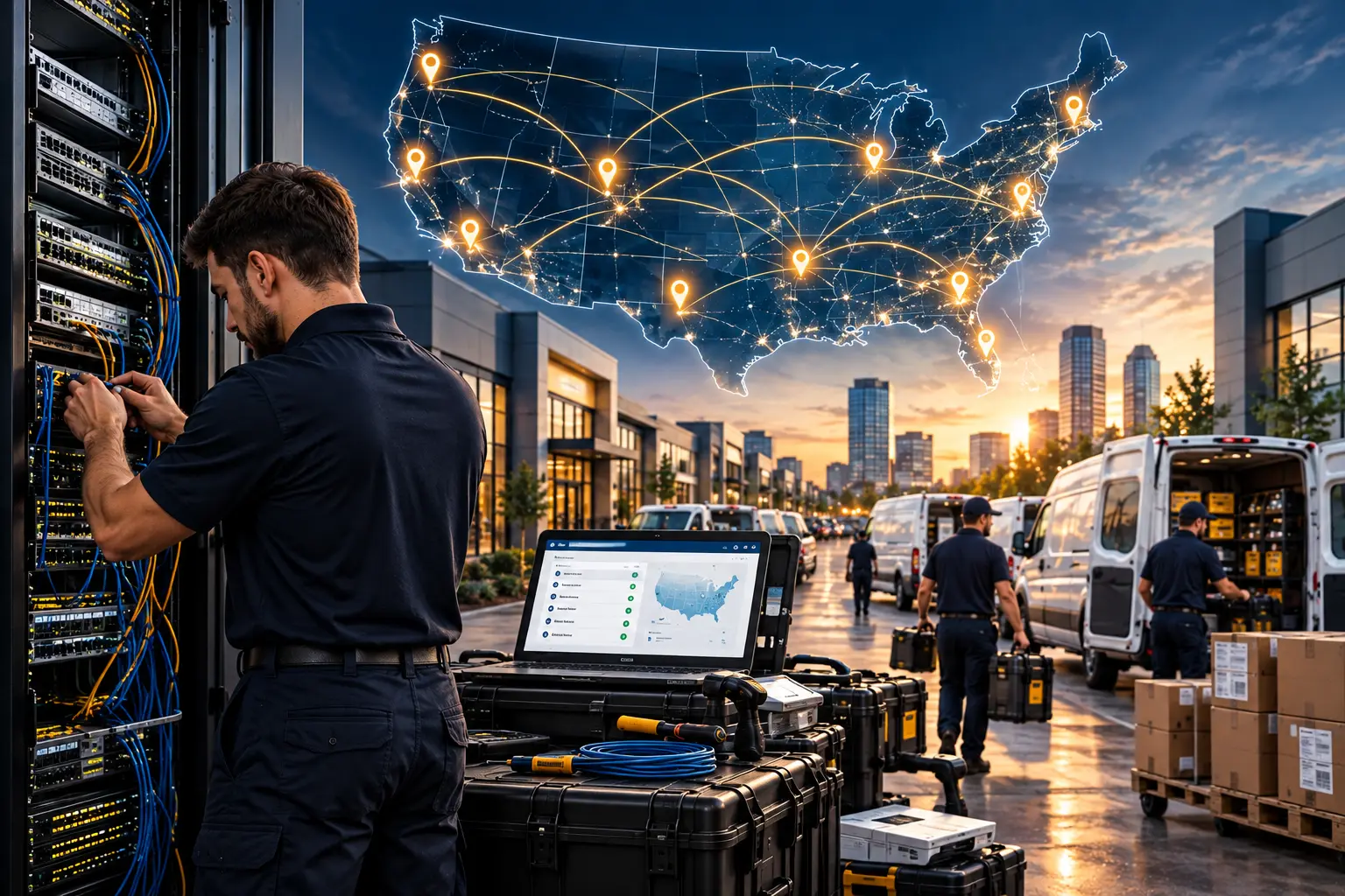 How IT Equipment Rollouts Across Multiple Locations Can Be Managed More Efficiently